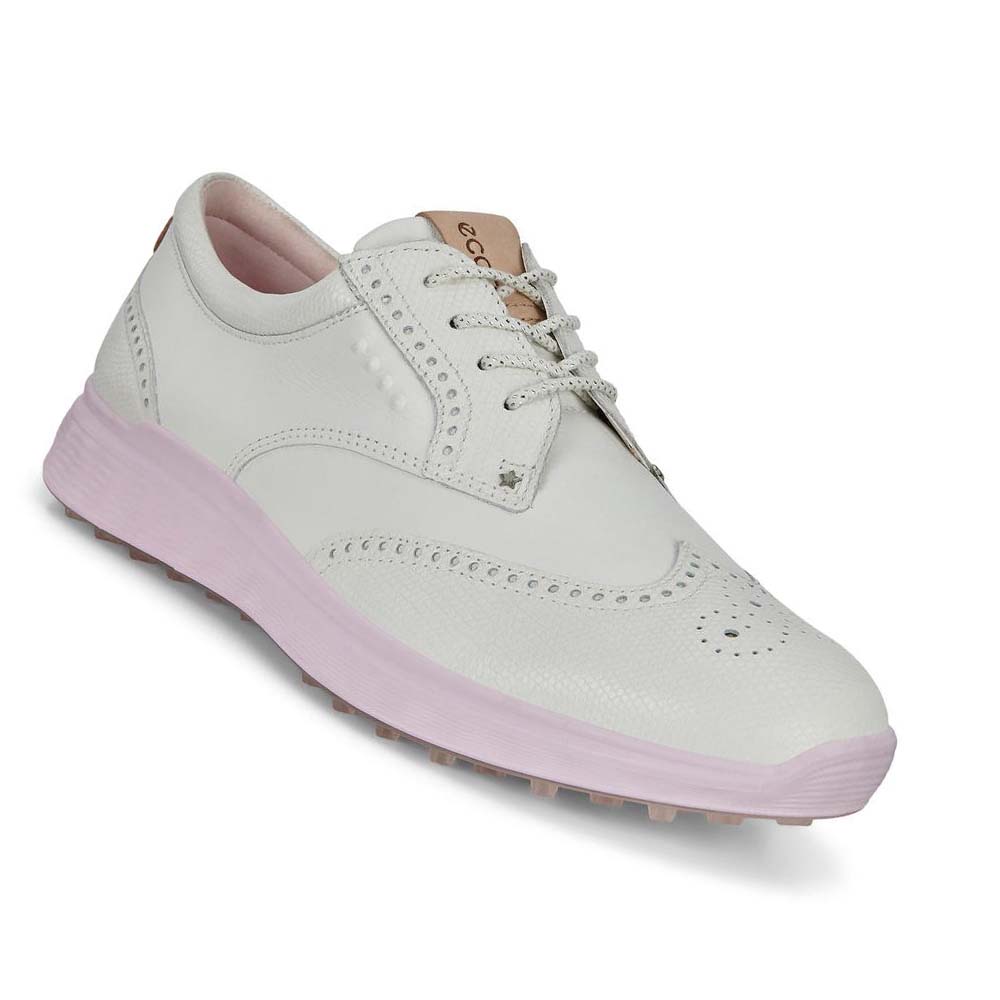 Women's Ecco Spikeless S-classic Golf Shoes White | Canada 133PJJ